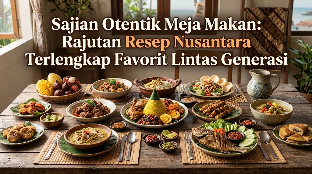 Sajian Otentik Meja Makan: Rajutan Resep Nusantara Terlengkap Favorit Lintas Generasi
