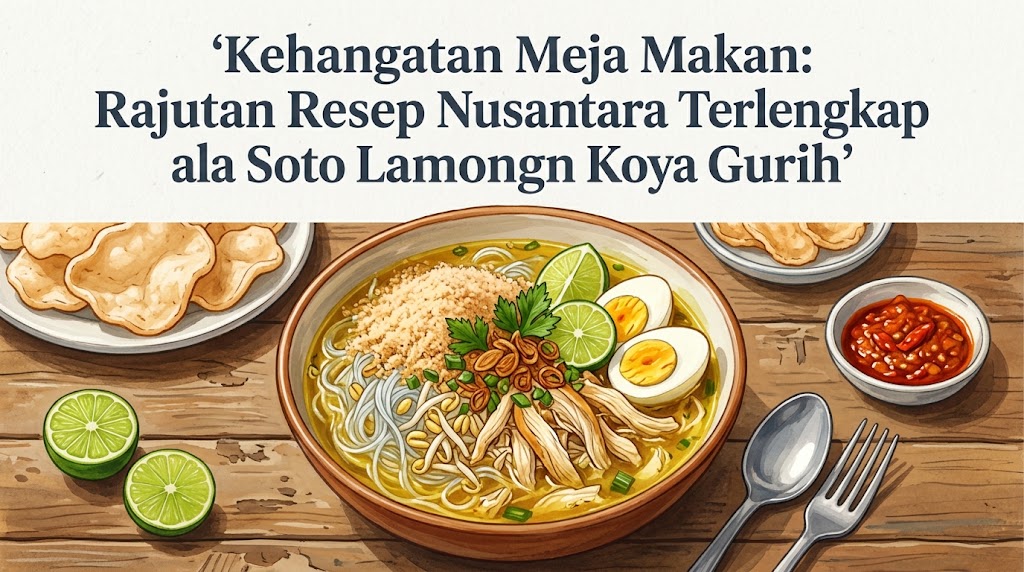 Kehangatan Meja Makan: Rajutan Resep Nusantara Terlengkap ala Soto Lamongan Koya Gurih